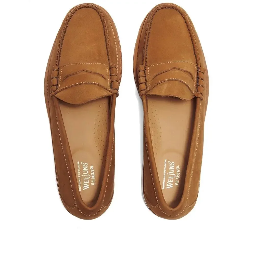 G.H. Bass Dylan Driver Tan Leather Moc Loafers Comfort Women Slip On Size 6 - Picture 1 of 9